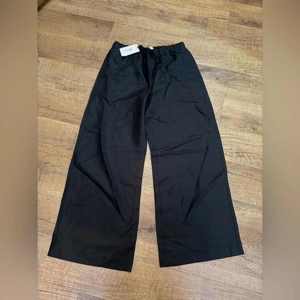 Aritzia Black The Lodge Pant Cruise Linen